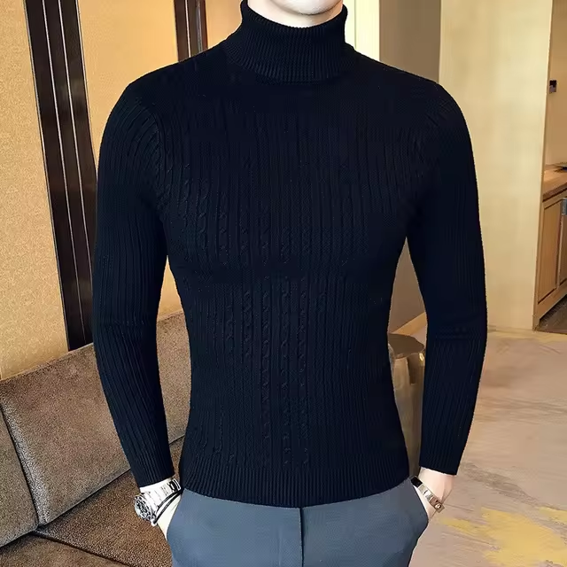 Arctic Cable Knit Turtleneck