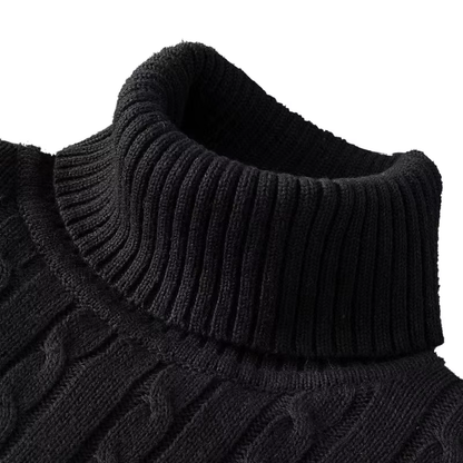 Arctic Cable Knit Turtleneck