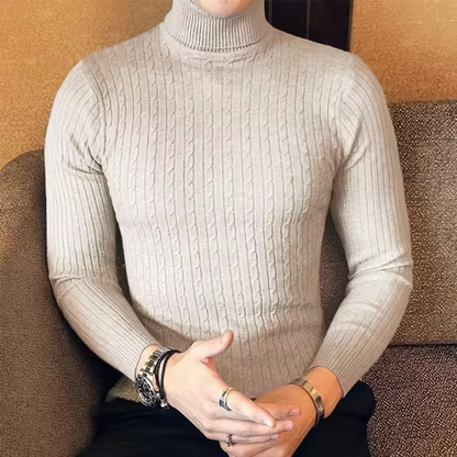 Arctic Cable Knit Turtleneck